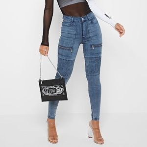 Ribbed Skinny Jeans